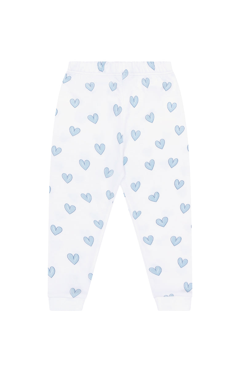 Blue heart online pajamas