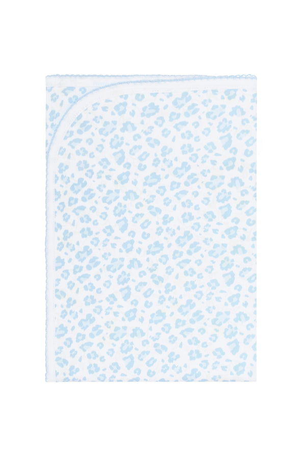 Blue Cheetah Print Blanket