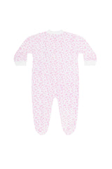 Pink Cheetah Print Zipper Footie