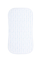 Blue Twirls Burp Cloth