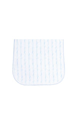 Blue Twirls Burp Cloth