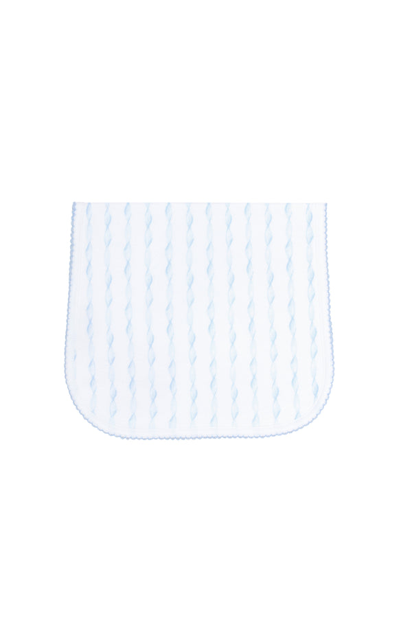 Blue Twirls Burp Cloth