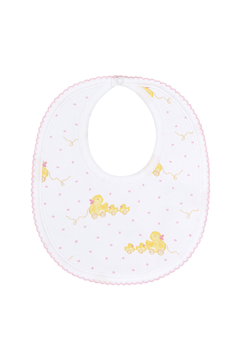 Pink Ducks Print Bib