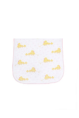 Pink Ducks Print Burp Cloth