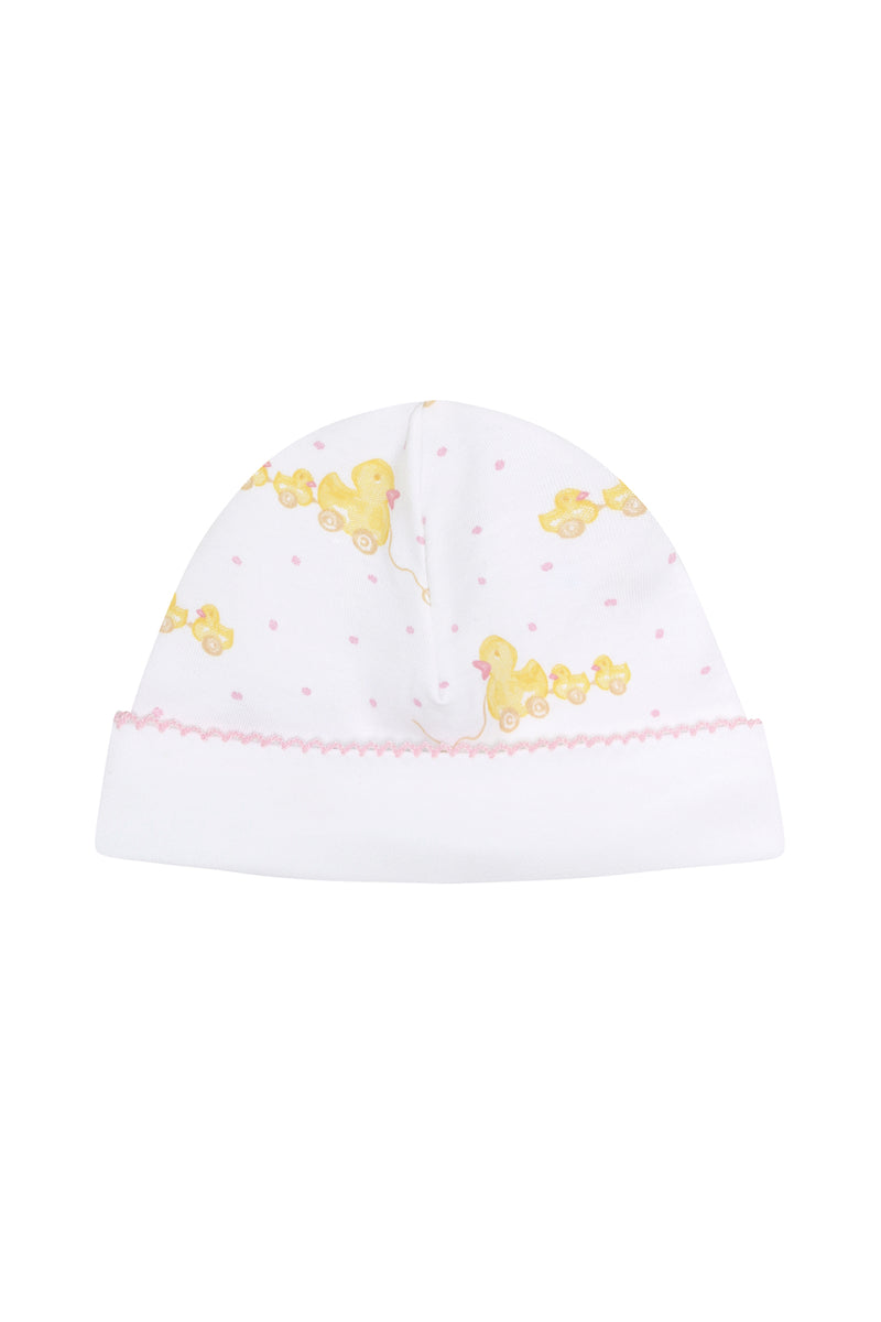 Pink Ducks Print Hat