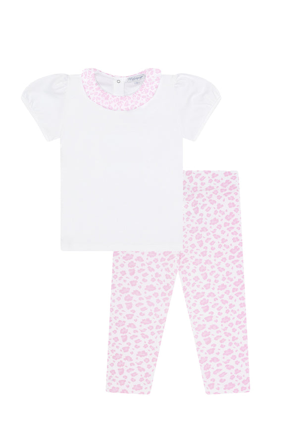 Pink Cheetah Tee-Leggings Set