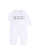 Christmas Tree Smocked Romper