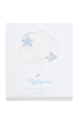 Blue Stars Print Crib Sheets