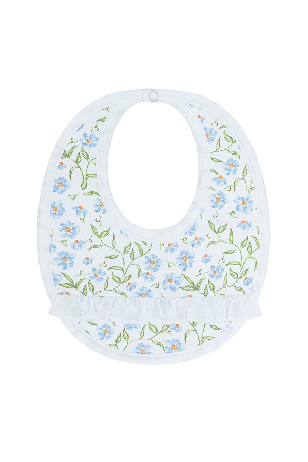 Blue Vines Print Bib