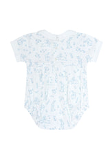 Blue Bunny Toile Bubble