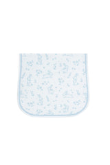 Blue Bunny Toile Burp Cloth