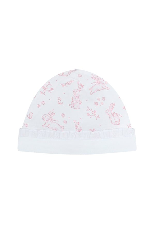 Pink Bunny Toile Hat