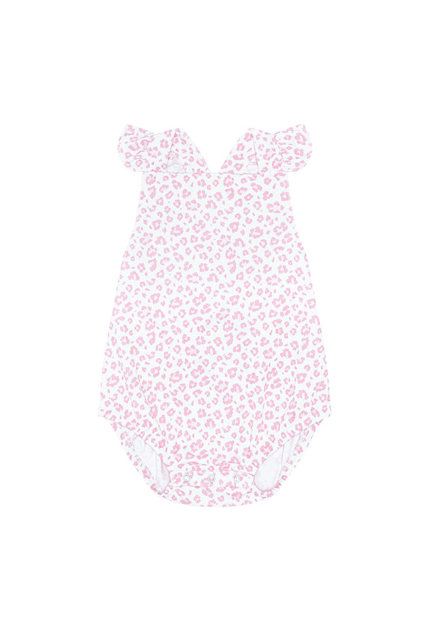 Pink Cheetah Print Ruffle Bubble