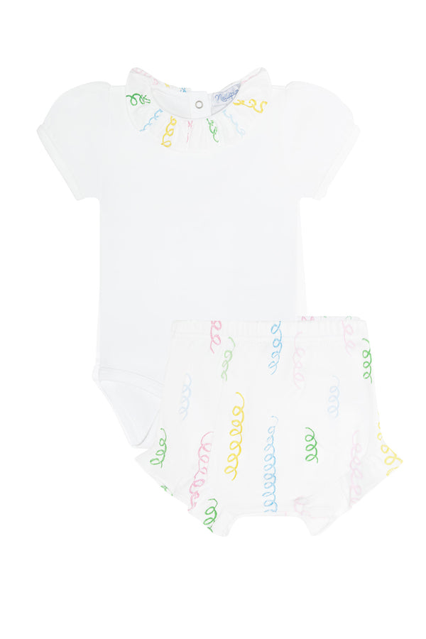 Spirals Print Onesie Set