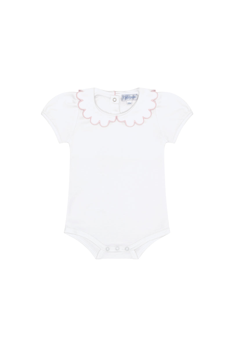 Nella Scallops Short Sleeve Onesie