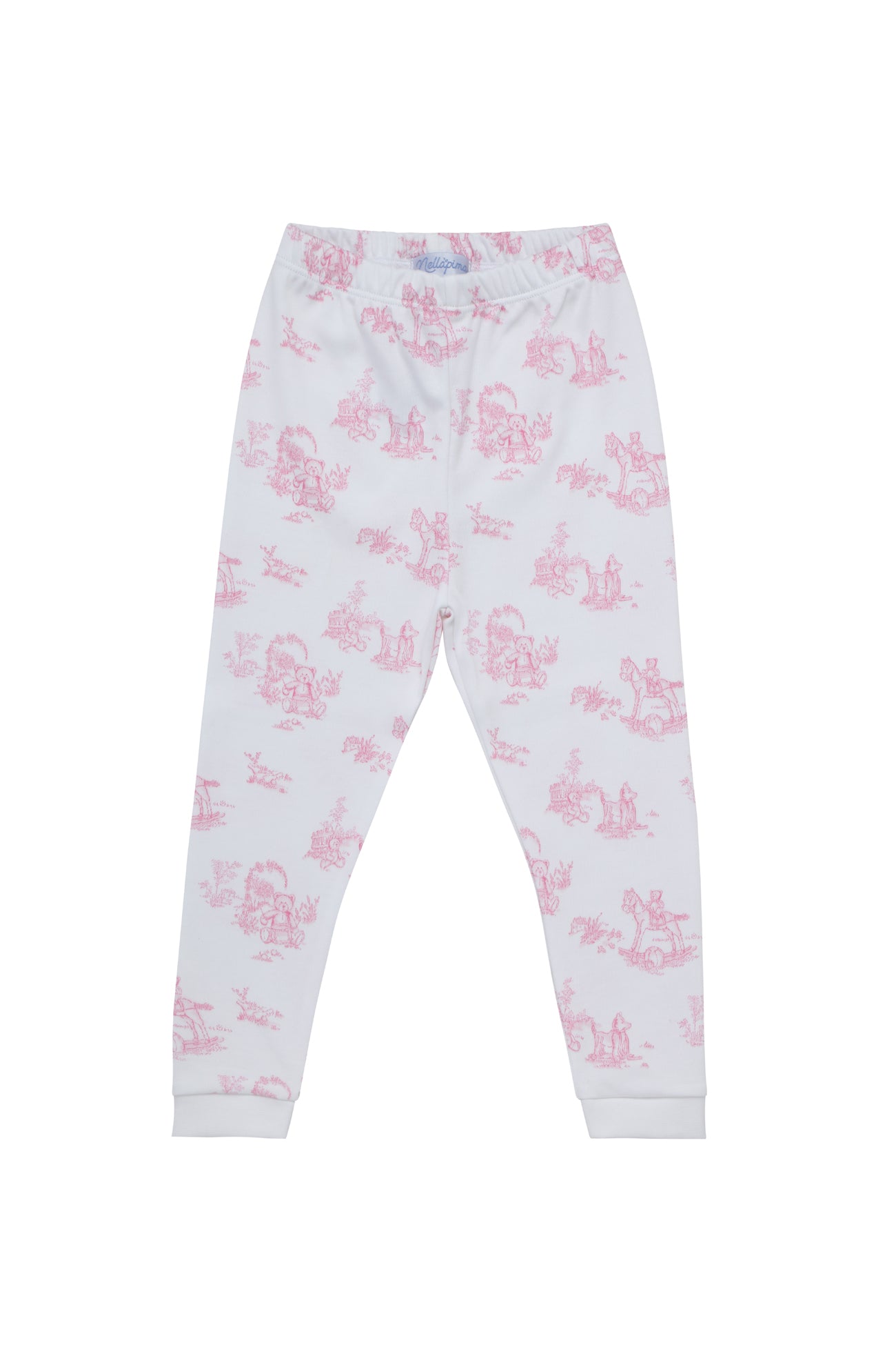 Pink Toile Baby Pajamas - baby clothes made of Pima Cotton Nella Pima