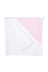 Bubble Hooded Towel - Pink